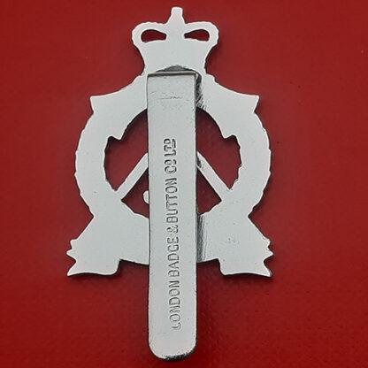 The Royal Pioneer Corps (2nd Pattern) - Silver Anodised Cap Badge. - Image 2