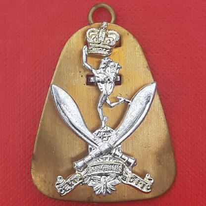 The Gurkha Signals - Gold & Silver Anodised Cap Badge.