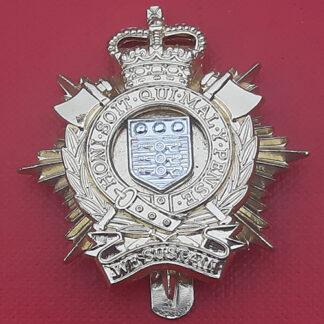 The Royal Logistic Corps - Gold & Silver Anodised Cap Badge.