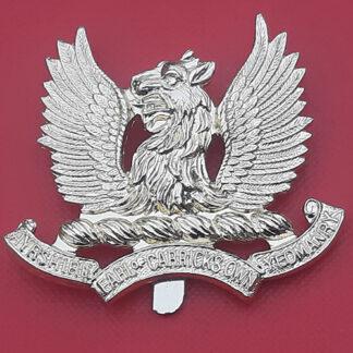 The Ayrshire Yeomanry - Gold Anodised Cap Badge.