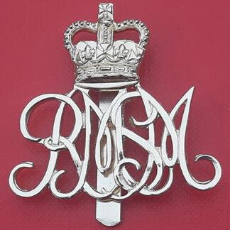 The Royal Military School Of Music - Gold Anodised Cap Badge.