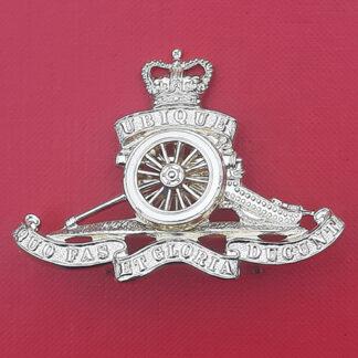 The Royal Artillery - Gold Anodised Cap Badge.
