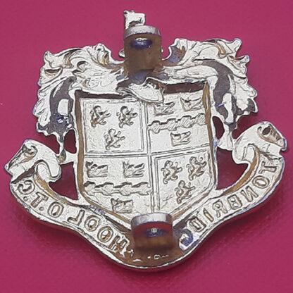The Tonbridge School O.T.C - Gold Anodised Cap Badge. - Image 2
