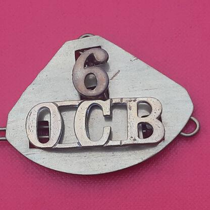 The 6th Officer Cadet Battalion - Gilding Metal Shoulder Title.