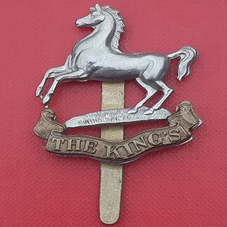 The King's Regiment - Bi Metal Cap Badge.