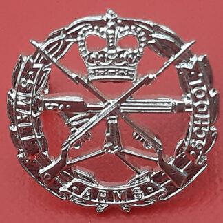 The Small Arms School Corps - Officer's New Improved Metal Cap Badge.
