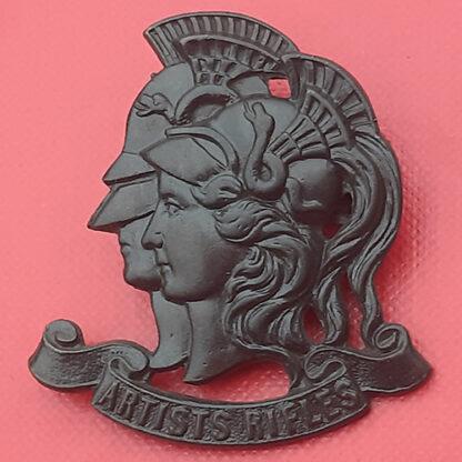 The Artists Rifles - Officer's Service Dress Bronze Cap Badge.