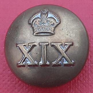 (India) 19th Hyderabad Regiment - King's Crown 19mm Gilding Metal Button.
