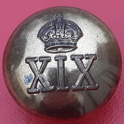 (India) 19th Hyderabad Regiment - King's Crown 26mm Gilding Metal Button.