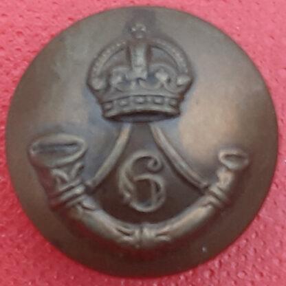 (India) 6th Jat Light Infantry - King's Crown 19mm Gilding Metal Button.