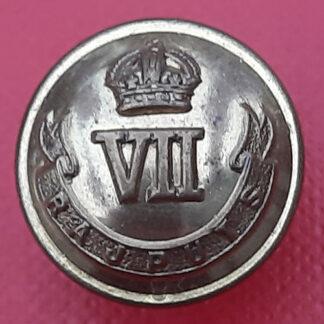 (India) 7th Rajputs  Regiment - King's Crown 15mm Gilding Metal Button.