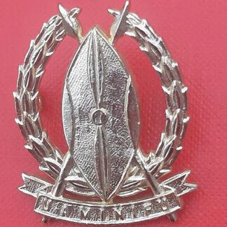 Kenya Army Pay Corps - Gold Anodised Cap Badge.