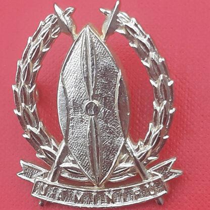 Kenya Army Pay Corps - Gold Anodised Cap Badge.