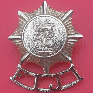 The Fiji Defence Force - Gold Anodised Cap Badge.