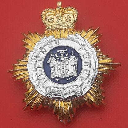 The Jamaica Defence Force - Gold & Silver Anodised Cap Badge.