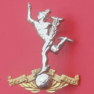 (South Africa) South Africa Signals Corps - Bi Metal Cap Badge.
