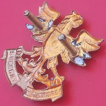 (South Africa) Regiment North Natal - Gilding Metal & Enamelled Cap Badge. - Image 2