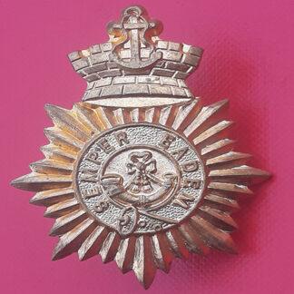 (South Africa) The Cape Town Rifles -  Gilding Metal Cap Badge.