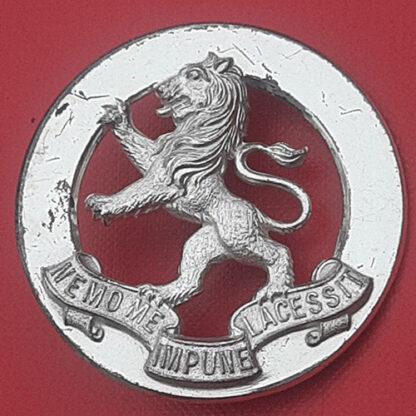 (Australia) 5th Australian Infantry Battalion (Victoria Scottish ) - White Metal Cap Badge.