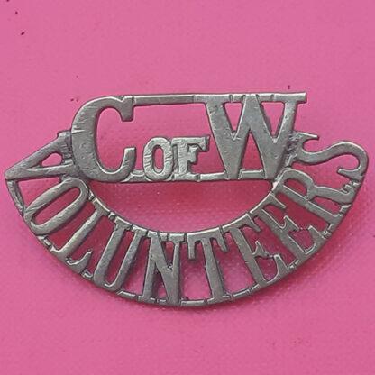 City Of Westminster Volunteers V.T.C - Gilding Metal Shoulder Title.