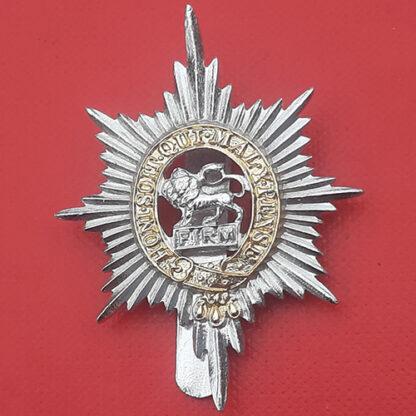 The Worcestershire Regiment ( R.A Hughes) - Gold & Silver Anodised Cap Badge.