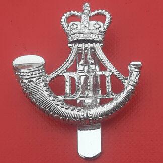 The Durham Light Infantry (H.W Timings) - Silver Anodised Cap Badge.