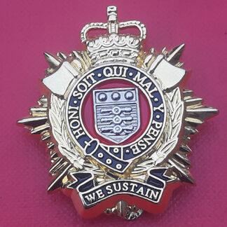 The Royal Logistic Corps - Gold & Silver New Metal Cap Badge.