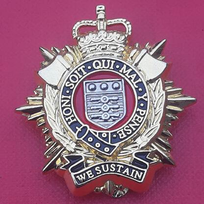 The Royal Logistic Corps - Gold & Silver New Metal Cap Badge.