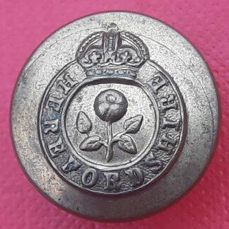 The Herefordshire Regiment - King's Crown 19mm Brass Button.