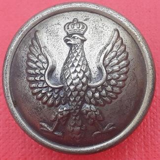 Polish Army - 26mm  White Metal Button.
