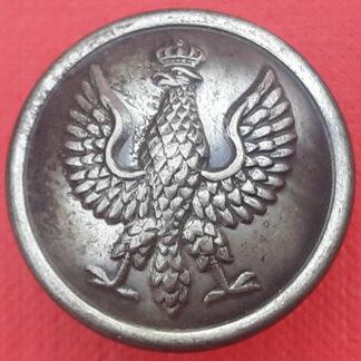 Polish Army - 26mm  White Metal Button.