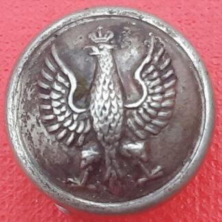 Polish Army - 16mm  White Metal Button.