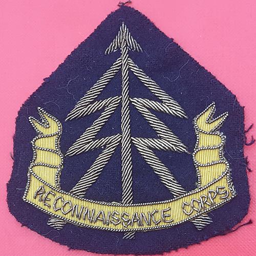 The Reconnaissance Corps - Bullion Blazer Badge.