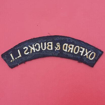 Oxfordshire & Buckinghamshire Light Infantry - Woven Cloth Shoulder Title. - Image 2