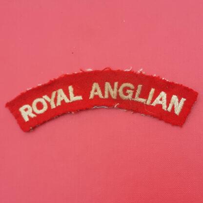 The Royal Anglian Regiment - Woven Cloth Shoulder Title.
