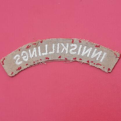 The Royal Inniskilling Fusiliers - Woven Cloth Shoulder Title. - Image 2