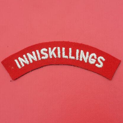 The Royal Inniskilling Fusiliers - Woven Cloth Shoulder Title.