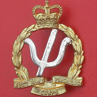 (Australia) The Australian Psychology Corps - Queen's Crown Bi Metal Cap Badge.