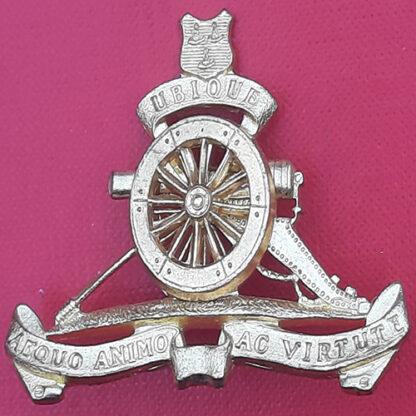 (South Africa) The Orange Free State Field Artillery - Gilding Metal Cap Badge.