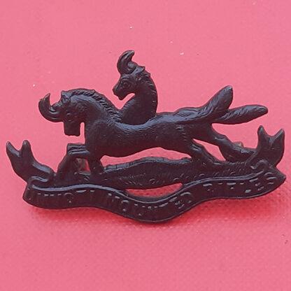 (South Africa) The Umvoti Mounted Rifles - Bronzed Cap Badge.