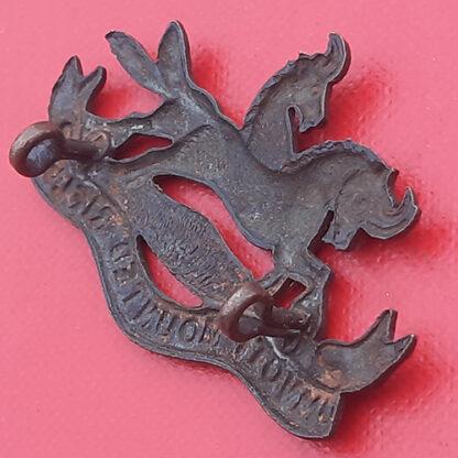 (South Africa) The Umvoti Mounted Rifles - Bronzed Cap Badge. - Image 2