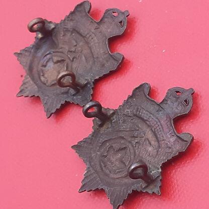 (Canada) The Halifax Regiment - King's Crown Gilding Metal Collar Badges. - Image 2
