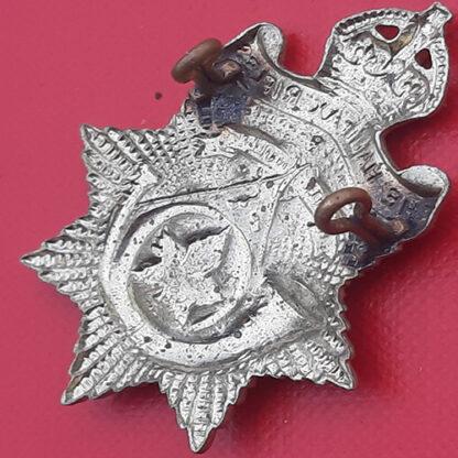 (Canada) The Halifax Regiment - King's Crown White Metal Cap Badge. - Image 2