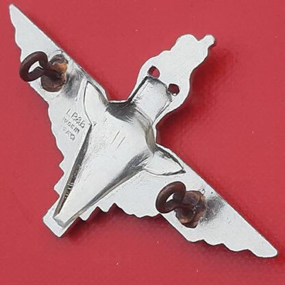 The Parachute Regiment - Queen's Crown White Metal Cap Badge. - Image 2
