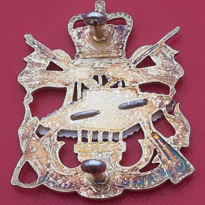 The Heavy Cavalry & Cambrai Band - Queen's Crown Bi Metal & Enamelled Cap Badge. - Image 2