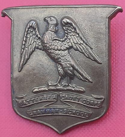 Battersea Grammar School C.C.F - Gilding Metal Cap Badge.