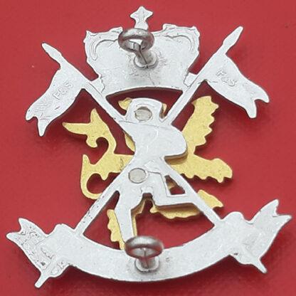 The Scottish Yeomanry - Queen's Crown Silver & Gilt Cap Badge. - Image 2