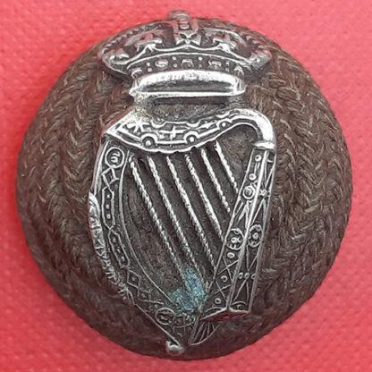 18th County Of London ( London Irish ) - Officer's Corded Boss Badge.