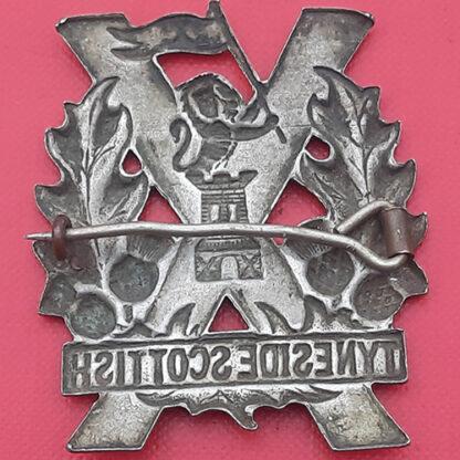 Tyneside Scottish - 4th Pattern White Metal Cap Badge. - Image 2