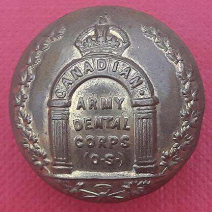 ( Canada) Canadian Army Dental Corps - King's Crown 25mm Gilding Metal Button.